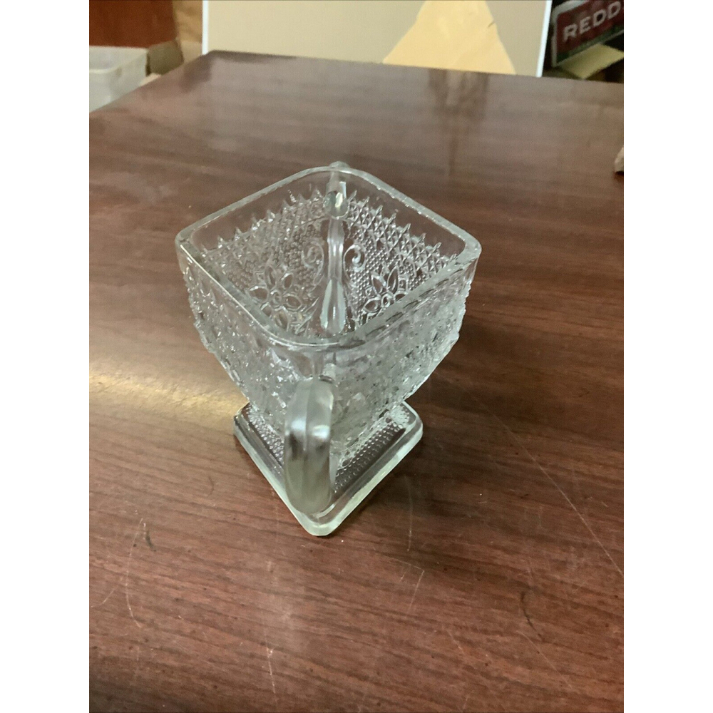 Vintage 1930’s Indiana Glass Sandwich Clear Glass Sugar Bowl - Picture 2 of 7
